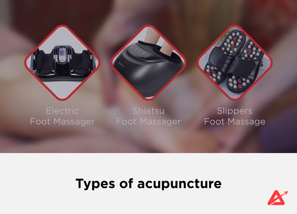 various types of Acupuncture foot massagers