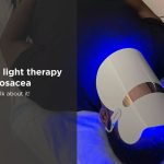 Blue light therapy for rosacea