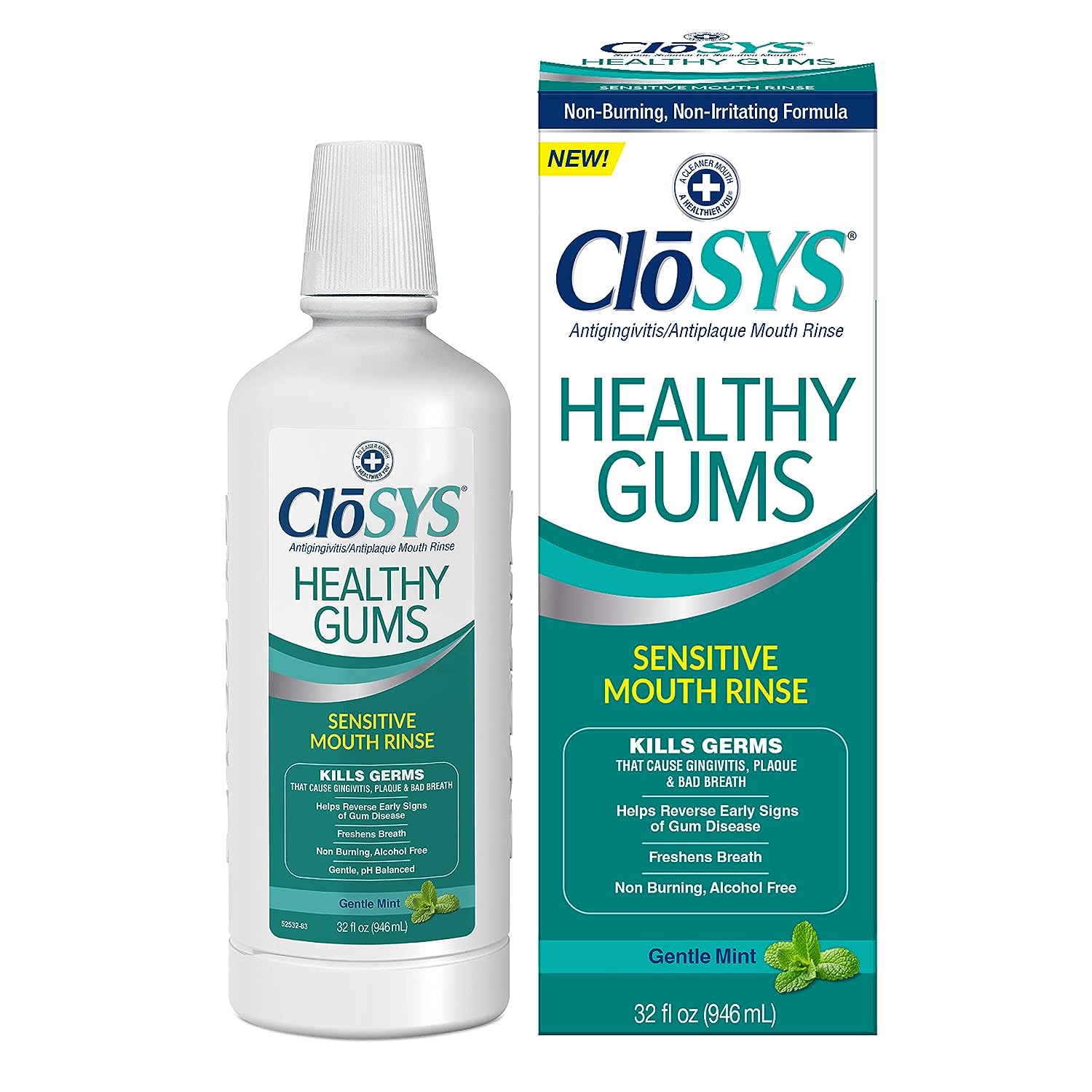 CloSYS Healthy Gums Oral Rinse Mouthwash - 32 Fl Oz