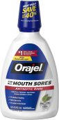 Orajel Antiseptic Mouth Sore Rinse, 16 Ounce (Pack of 3)