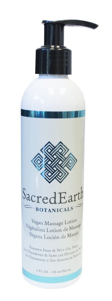 Sacred Earth Botanicals Vegan Massage Lotion Best massage lotion for massage therapist