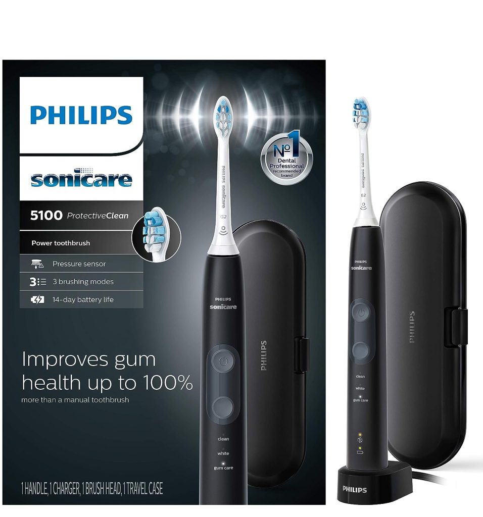 Best electric toothbrush for receding gums Sonicare ProtectiveClean 5100