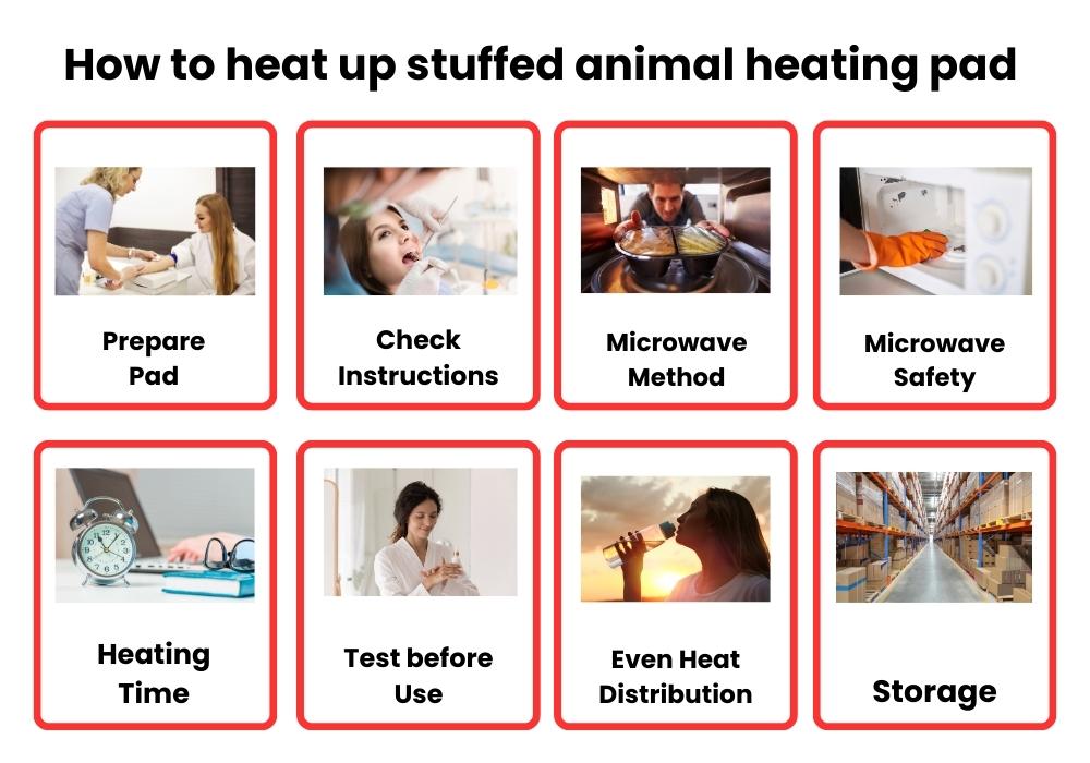 How to heat up stuffed animal heating pad